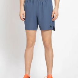 Adidas Blue Regular Fit Sports Shorts-image-59