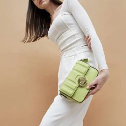 Code by Lifestyle Green Textured Sling Handbag image 2