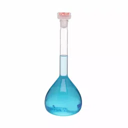 Supertek 2000 ml Class B Volumetric Flask with Interchangeable Glass and Super Stopper, 70.418.2000IS image 1