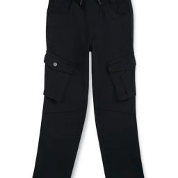 Gini & Jony Kids Black Solid Trousers-image-40