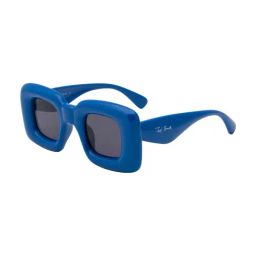 Ted Smith Grey Square UV Protection Unisex Sunglasses-image-68