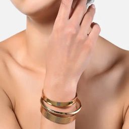 Zaveri Pearls Gold Tone Set Of 3 Classy Adjustable Bracelets-ZPFK10541-image-87