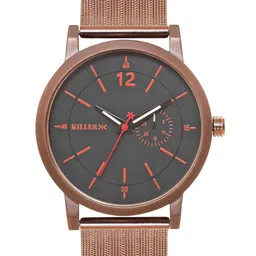 Killer Men Brass Printed Dial & Straps Analogue Watch KL-SS25-4A-17