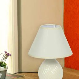 Tayhaa White Metal Table Lamp with Shade - Set of 1-image-11