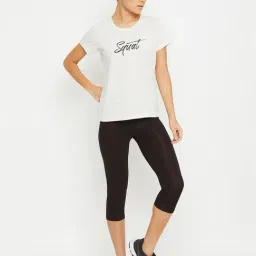 Clovia White Printed T-Shirt-picture-21