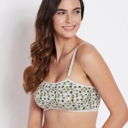 Clovia Grey Non Wired Padded T-Shirt Bra-image-14