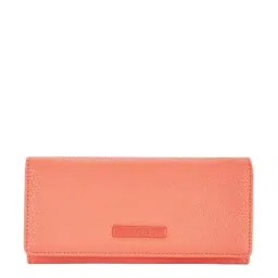 Caprese Opium Orange Solid Tri-Fold Wallet for Women-38