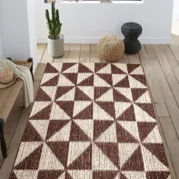 Saral Home Modern Brown Polyester Carpet - Set of 1-image-27