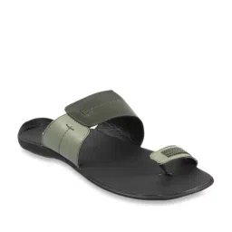 Metro Men's Olive Green Toe Ring Sandals-picture-18
