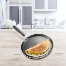 JUDGE Black & Red Aluminium 25 cm Non-Stick Tawa - Set of 1-7