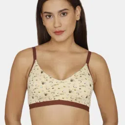 Zivame Beige Printed Padded Bra-picture-38