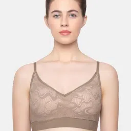 Sloggi Brown Non-Wired Padded Everyday Bra-image-28