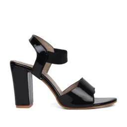 Elle Women's Black Ankle Strap Sandals-image-61