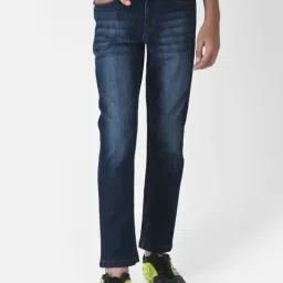 Crimsoune Club Kids Dark Blue Solid Jeans-image-108