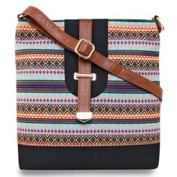 Sabhyata Multicolor Printed Medium Cross Body Bag-18