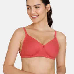 Zivame Rust Cotton Full Coverage Bra-image-7