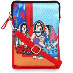 Sabhyata Multicolor Printed Small Cross Body Bag-13