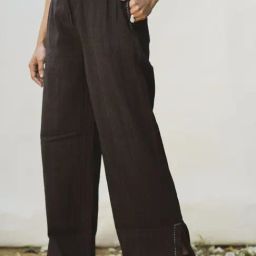 Lafaani Black Sonder Waistcoat & Side Slit Pants-image-14