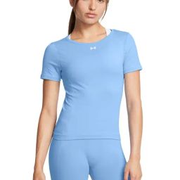 Under Armour Blue Slim Fit Logo Printed Sports T-Shirt-picture-15