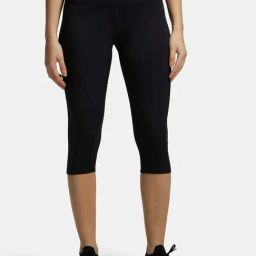Jockey MW36 Women's Microfiber Slim Fit Capri with Back Waistband Pocket and Stay Dry Technology-image-32