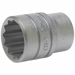Teng Tools 1/2 inch Drive 22 mm Standard Socket, 12 Point, 38 mm Overall Length, M120522-C image 2