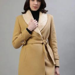 Iconic Beige Regular Fit Coat-image-39