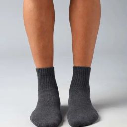 Van Heusen Grey Cotton Solid Socks - Set of 1-20