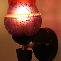 1ST TIME Pink & Blue Solid Glass Traditional Cylinder Wall Lamps Wall Lamps-picture-32