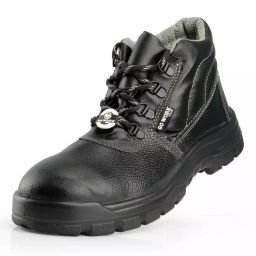 Go Work Gear Steel Toe Safety Shoes High Ankle Leather Size UK 5 Black, REIPL-ANKLE-BLK-5-image-32