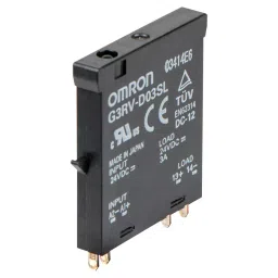 OMRON INDUSTRIAL AUTOMATION SLIM I/O SSR, 5-24VDC, 3A, SOCKET, G3RV-D03SL DC24-13