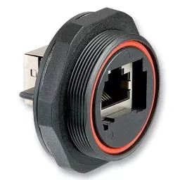 BULGIN LIMITED CONNECTOR, CAT5E COUPLER, HORZ, PX0839/90-28