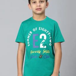 Beverly Hills Polo Club Kids Green Printed T-Shirt-image-98