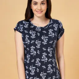 Dreamz by Pantaloons Navy Cotton Printed Top-picture-11