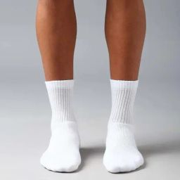 Van Heusen White Cotton Solid Socks - Set of 1-image-78