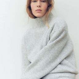 H&M Shoulder-Pad Turtleneck Jumper-image-58