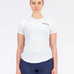 New Balance White Printed Sports T-Shirt-image-64