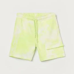 KAPPA Boys Lime Cotton Printed Shorts-image-98