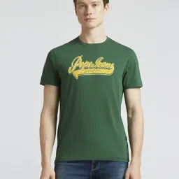 Pepe Jeans Green Slim Fit Printed T-Shirt-picture-5