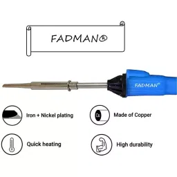 Fadman Basic Bundle Electric 10 In 1 Soldering Iron Kit Copper, Iron & Nickle Corded 25 W with Solder Wire, Cutter, Tester image 4