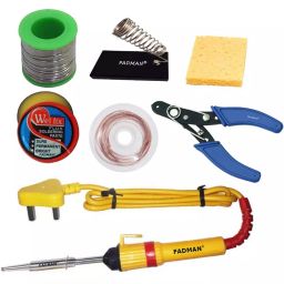 Fadman 7 In 1 Soldering Iron Kit Copper, Iron & Nickle Corded 25 W with Solder Wire, Cutter-19