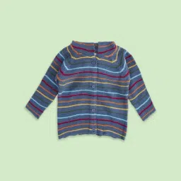Pantaloons Baby Multicolor Striped Full Sleeves Sweater-picture-16