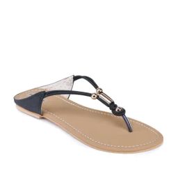 Shezone Black T-Strap Sandals-image-48