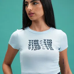 Tokyo Talkies Women Typography Crop Top-22