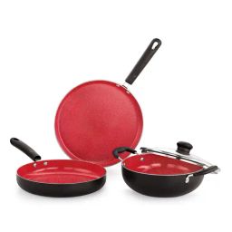 Nirlon Red Aluminum Others Cherry Ceramic Gift Set-36