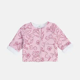 Miniklub Girls Pink Regular Fit Knit Jacket-picture-12