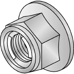 Hilti Hex Locknut Indoor Coated - Electro Galvanised Finish Steel Grade 8, 2063243 (Pack of 100)-16