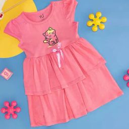 YU by Pantaloons Kids Pink Cotton Printed Dress-image-28