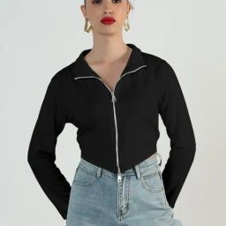 Showoff Black Regular Fit Top-image-18