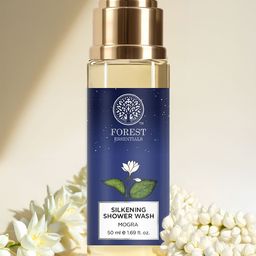 Forest Essentials Mogra Sulphate Free Silkening Shower Wash with Neem & Aloe Vera - 50 ml-20