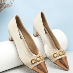 Flat N Heels Women's Beige Casual Pumps-picture-47